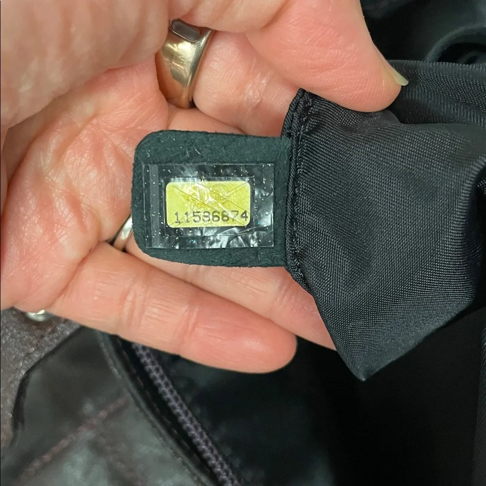 Authentic CHANEL Paris Biarritz Coated Canvas Tote Bag Burgundy - Picture 11 of 17